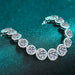 925 Sterling Silver 10.4 Carat Moissanite Bracelet-One Size-Fancey Boutique