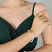 Titanium Steel Pearl Flower Bracelet-One Size-Fancey Boutique