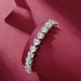 24 Carat Moissanite 925 Sterling Silver Heart Bracelet-One Size-Fancey Boutique