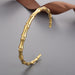 Stainless Steel Bamboo Shape Bracelet-One Size-Fancey Boutique