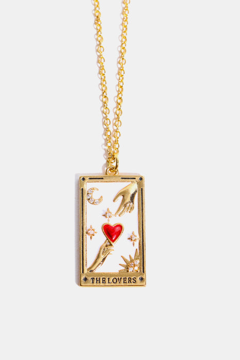 Tarot Card Pendant Stainless Steel Necklace-One Size-Fancey Boutique