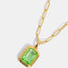 Zircon 18K Gold-Plated Geometrical Shape Pendant Necklace-Fancey Boutique