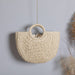 Women handmade round woven straw beach tote bags summer rattan handbag ladies weave straw bag-Fancey Boutique