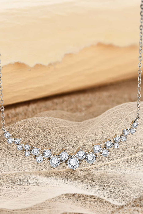 1.64 Carat Moissanite 925 Sterling Silver Necklace-One Size-Fancey Boutique