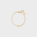 18K Gold-Plated Cross Bead Bracelet-One Size-Fancey Boutique