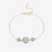 925 Sterling Silver Artificial Turquoise Bracelet-One Size-Fancey Boutique