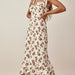 Summer Floral Print Ruffles Sexy Slimming Beam Waist Strap Dress-Fancey Boutique