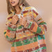 Color-Yellow-Autumn Winter Popular Women Woolen Jacket Aztec Coat-Fancey Boutique