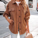 Color-chocolate-Women New Lamb Wool Splice Coat Jackets-Fancey Boutique