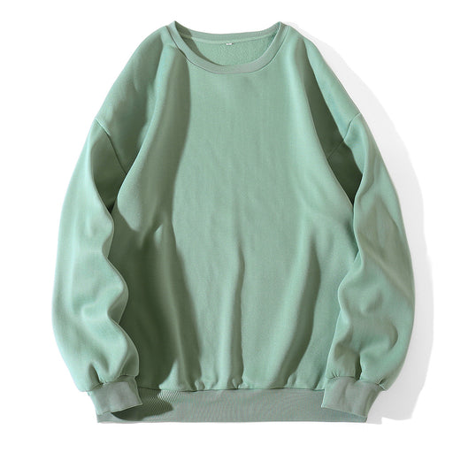 Color-Green-Women Clothing Round Neck Cashmere Bottoming Casual Sport Women Loose Autumn Sweater Women Sweatshirt-Fancey Boutique