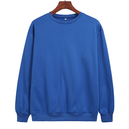 Color-Blue-Women Clothing Round Neck Cashmere Bottoming Casual Sport Women Loose Autumn Sweater Women Sweatshirt-Fancey Boutique