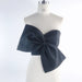 Color-Black-3D Bowknot Sexy Bow Wrapped Chest Strapless Short Top Shirt Women Women Tops-Fancey Boutique