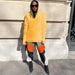 Color-Yellow-Women Clothing Winter Casual Wild Solid Color Simple Hooded Sweatshirts-Fancey Boutique