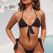 Color-Bikini Popular Triangle Bag Simple Bikini Solid Color Split Swimsuit Women Swimwear-Fancey Boutique