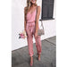 Women Clothing Solid Color Sling Belt Jumpsuit-Fancey Boutique