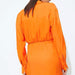 Color-Autumn Women Satin Stomach Blanket Dress Bow Lace up Short Dress-Fancey Boutique