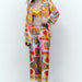 Early Autumn Women Clothing With Belt Printed Kimono Jacket Sling Casual Pants Set-Fancey Boutique