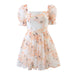 Summer Women Clothing Organza Waist Trimming Princess Dress-Multi-Fancey Boutique