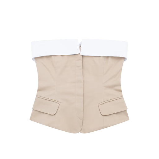 Autumn Single Breasted Slim Sleeveless Vest Slimming Top Elegant Intellectual Short Vest Women-Fancey Boutique