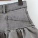 Summer Sexy High Waist Denim Skirt Retro Design Wooden Ear Puffy Cake A line Miniskirt-Fancey Boutique