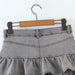 Summer Sexy High Waist Denim Skirt Retro Design Wooden Ear Puffy Cake A line Miniskirt-Fancey Boutique