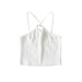 Color-Sexy to Cross Chest Hollow Out Cutout Camisole Summer Wear Slim Fit Niche Blogger Cropped Top-Fancey Boutique