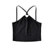 Color-Sexy to Cross Chest Hollow Out Cutout Camisole Summer Wear Slim Fit Niche Blogger Cropped Top-Fancey Boutique