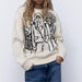 Women Clothing Round Neck Girl Printed Long Sleeve Casual Pullover-Fancey Boutique