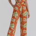 Color-Multi-Summer Women Clothing Printing Collared Long Sleeve Jumpsuit Pants-Fancey Boutique