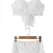 Color-White-Women Elegant Fashion Super Fairy Decoration Sexy Pure Desire Style Slip Dress Set-Fancey Boutique