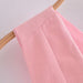 Women Clothing French All Match Decorated Row Button Vest Top Wide Leg Pants Suit Crisscross-Fancey Boutique