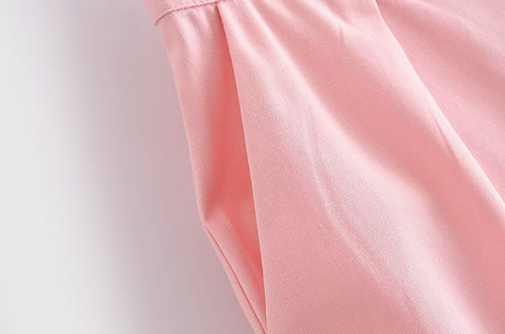 Women Clothing French All Match Decorated Row Button Vest Top Wide Leg Pants Suit Crisscross-Fancey Boutique