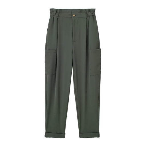 Color-Army Green-Summer Women Clothing Commuting Army Green Straight Cargo Pants-Fancey Boutique