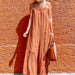 Color-Orange-Ladies Summer Vacation Casual Ice Silk Sling Loose Wide Leg Jumpsuit-Fancey Boutique