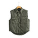 Spring Summer Cotton Padded Jacket Work Vest Army Green Vest Cardigan-Army Green-Fancey Boutique