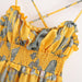 Women Clothing V Neck Flounce Suspender Midi Dress-Fancey Boutique
