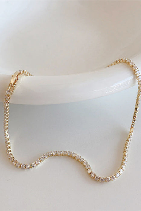 Zircon Copper Necklace-One Size-Fancey Boutique