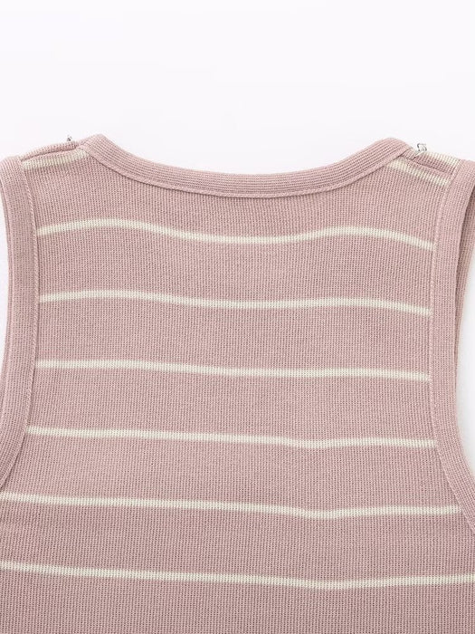 Striped Small Vest Sling Women Silk Inner Bottoming Shirt Summer Short Knitted Short Sleeved T shirt-Fancey Boutique