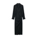 Color-Autumn Women Clothing Pleated Decorative Shirt Dress-Fancey Boutique