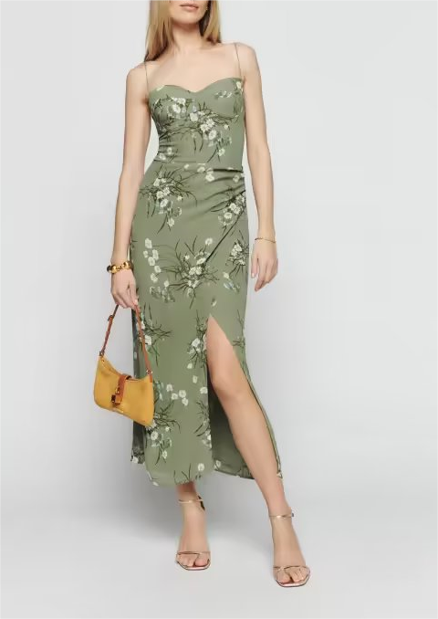 Floral Cami Dress Lace up Long Outfit Dress for Women-Fancey Boutique