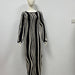 Autumn Winter Women Clothing Autumn Round Neck Flared Sleeves Vertical Stripes Slim Maxi Dress-Fancey Boutique