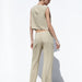 Spring Women Casual Linen Blend Short Vest Pants Blazer Suit Set-Fancey Boutique