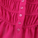 Women Clothing French Pleated Decorative Button Trim Slim Slimming Ruffled Top-Fancey Boutique