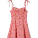 Fresh Sweet Lotus Leaf Slim Fit Holiday Dress Summer A Line Short French Girl Floral Slip Dress-Pink-Fancey Boutique