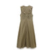 Color-Light Khaki-Summer Women Clothing Casual with Belt Linen Blend Laminated Decoration Dress-Fancey Boutique