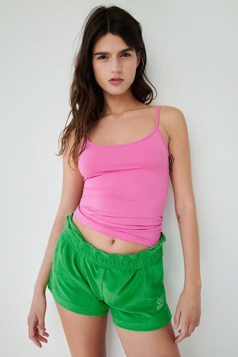 Summer Sexy Fluorescent Camisole Elastic Slim Fit Slimming Short Camisole-Fancey Boutique