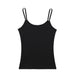 Summer Sexy Fluorescent Camisole Elastic Slim Fit Slimming Short Camisole-Black-Fancey Boutique