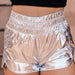 Color-Silver-Summer Women Clothing Trend Elastic Waist Shorts Pants-Fancey Boutique