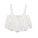 Summer Street Fashionable Temperamental All Match Women Clothing Embroidered Strap Top-White-Fancey Boutique