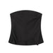 Spring Women Clothing Tube Top Solid Color Al Matching Pleated Design Slim Fit Tank Top-Multi-Fancey Boutique